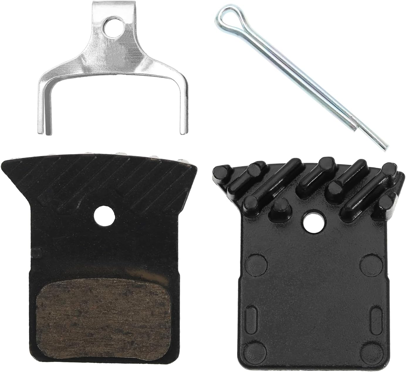 Ecsing Disc Brake Pads Replacement Compatible with Shimano L02A L03A L04A L05A L04C K02S Cooling Fin Disc Brake Pad Motorbike Accessories image number 5