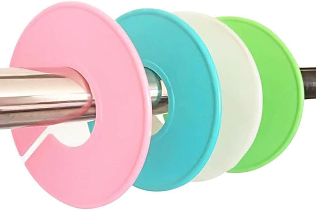 Closet Dividers for Hanging Clothes, 10 Pieces, round Plastic Rack Labels, Clothing Size Markers image number 2