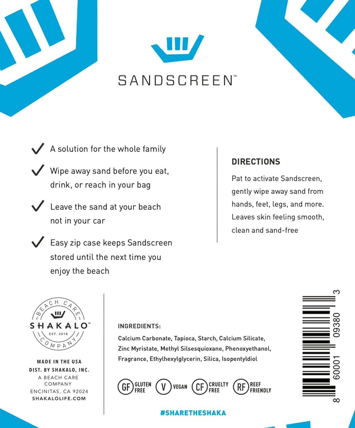 SANDSCREEN Sand Removal Bag | Talc-Free and Reef Friendly | Fresh, Clean and Sand Free image number 5