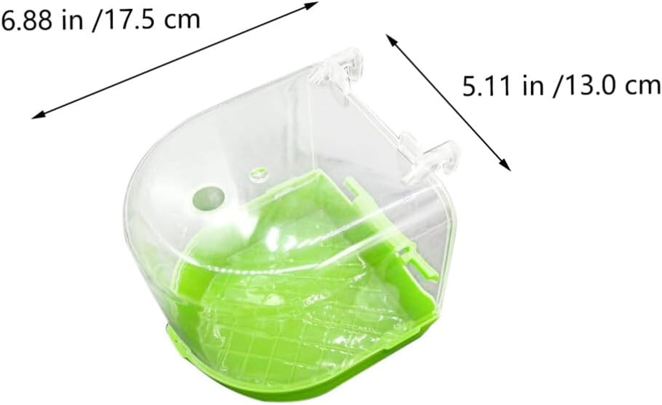 POPETPOP Bird Bath Cage Bird Essentials Bird Bath- Parakeet Bath, Bird Cage Accessories for Parakeets Canaries Cockatiels Finches Bath Essentials Parakeet Bird Cage Cockatiel Toys Budgie Bath