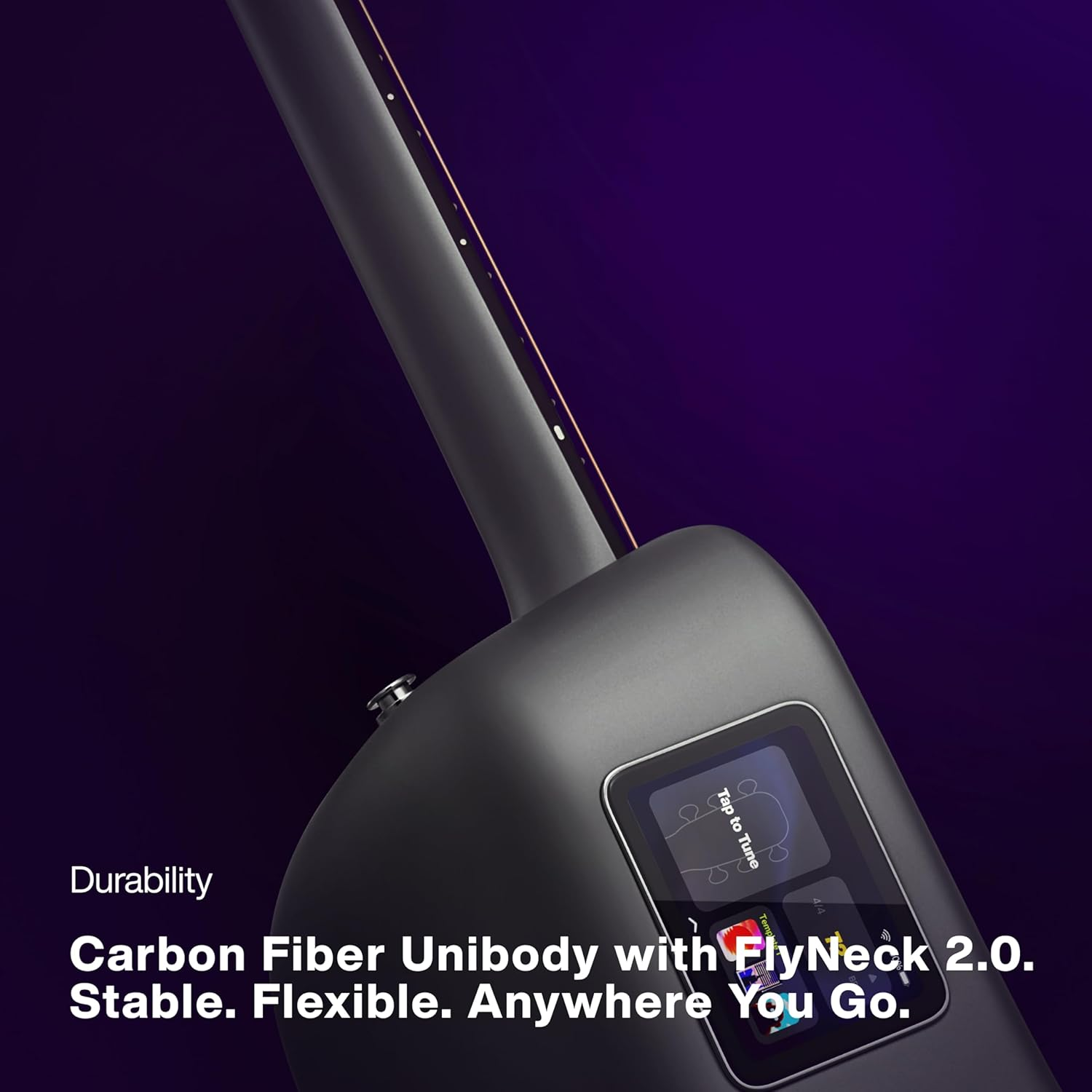 LAVA ME 4 CARBON FIBER ACOUSTIC ELECTRIC SMART GUITAR 36' AIRFLOW BAG PURPLE