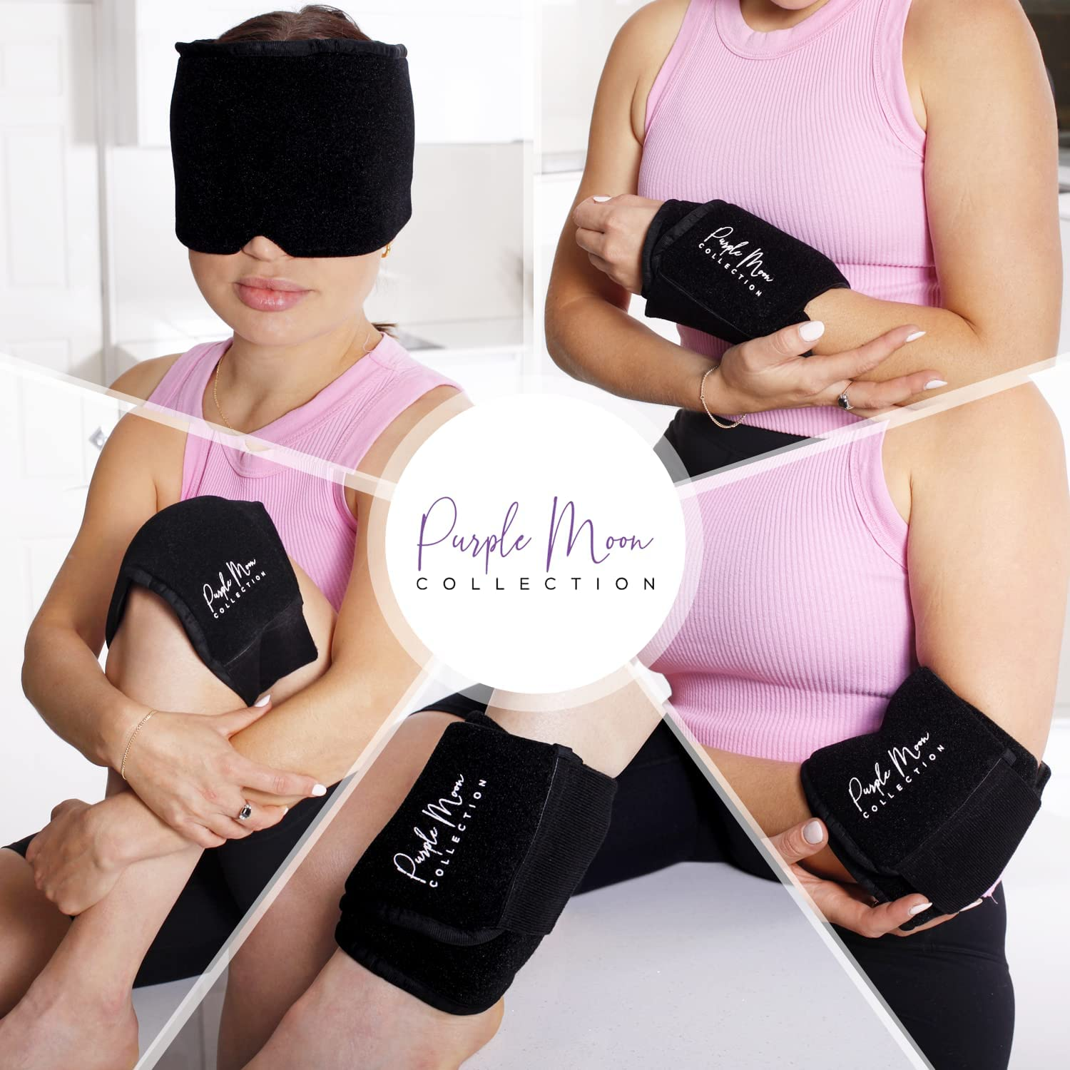 PMC Migraine Relief Cap &ndash; Completely Adjustable Headache Hat That Fits Any Body Part - Flexible Compression, Use Hot or Cold - Migraine Ice Head Wrap, Gel Infused Icepack That&rsquo;S Family Friendly image number 3