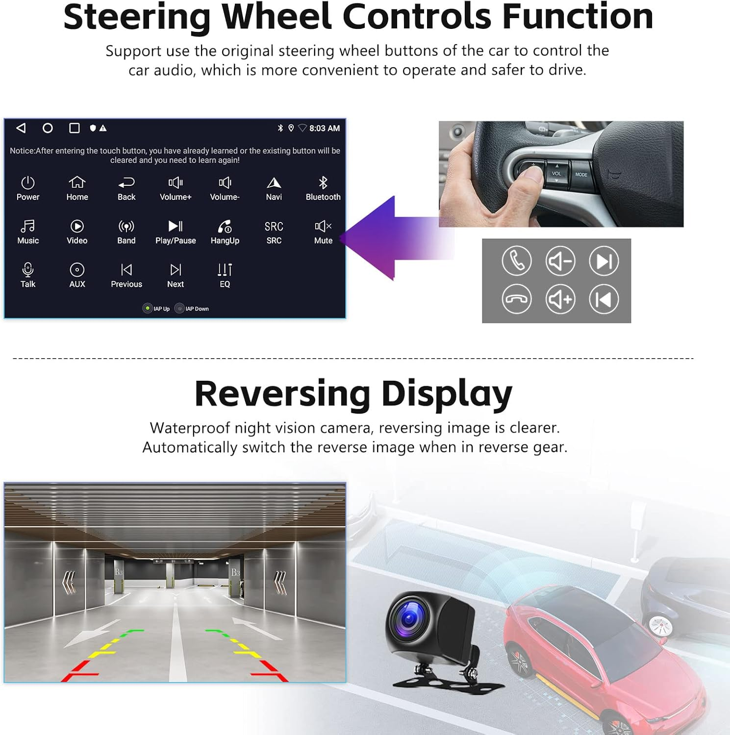 2+64G Android 13 Car Stereo for Hyundai Veloster 2011-2017 Upgrade Replacement Radio Carplay Android Auto 9 Inch Touchscreen Multimedia Player Head Unit FM Radio GPS Hifi Bluetooth+Ahd Camera&Mic image number 1