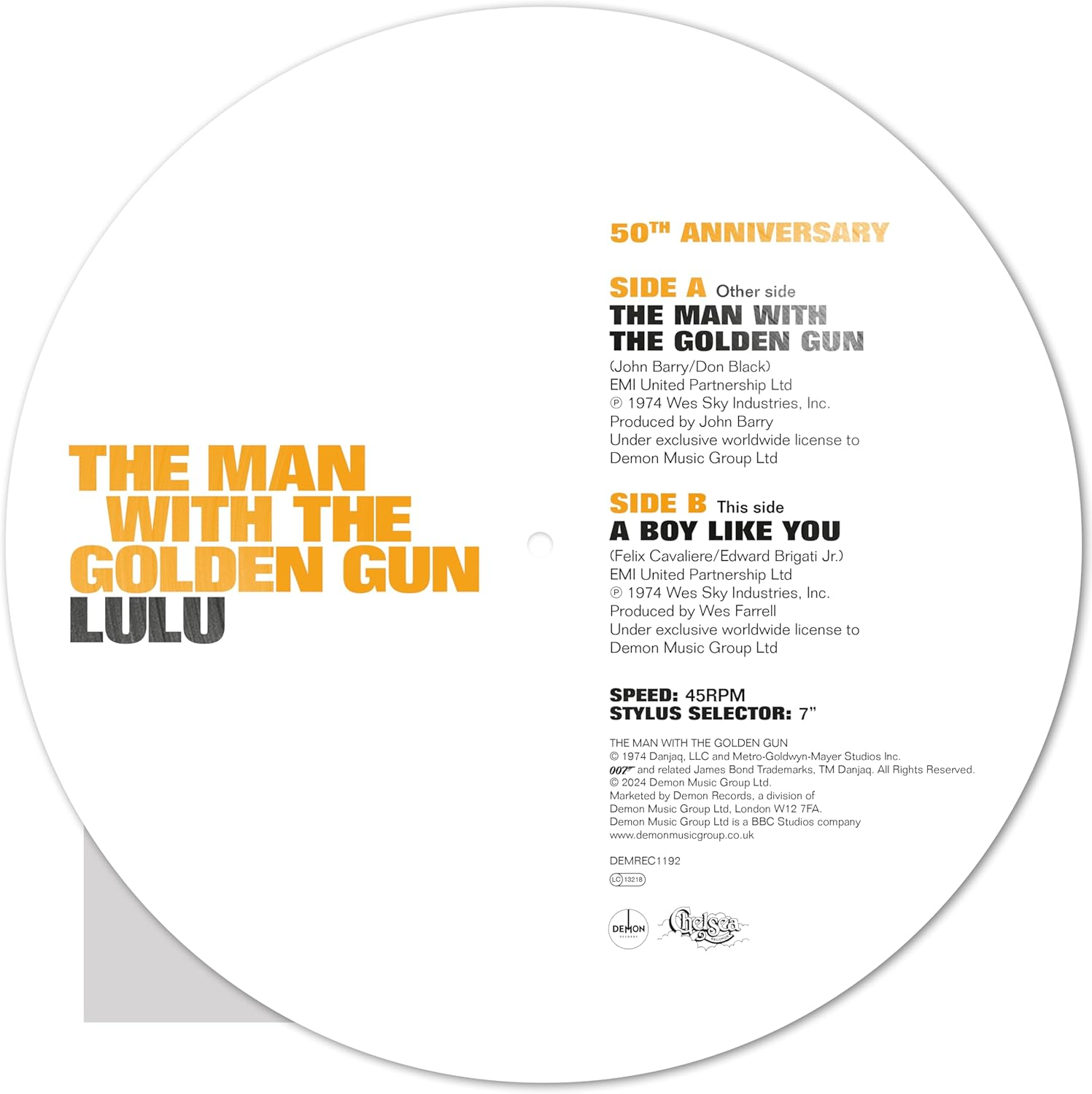 James Bond: the Man with the Golden Gun - Limited Picture Disc Vinyl image number 1