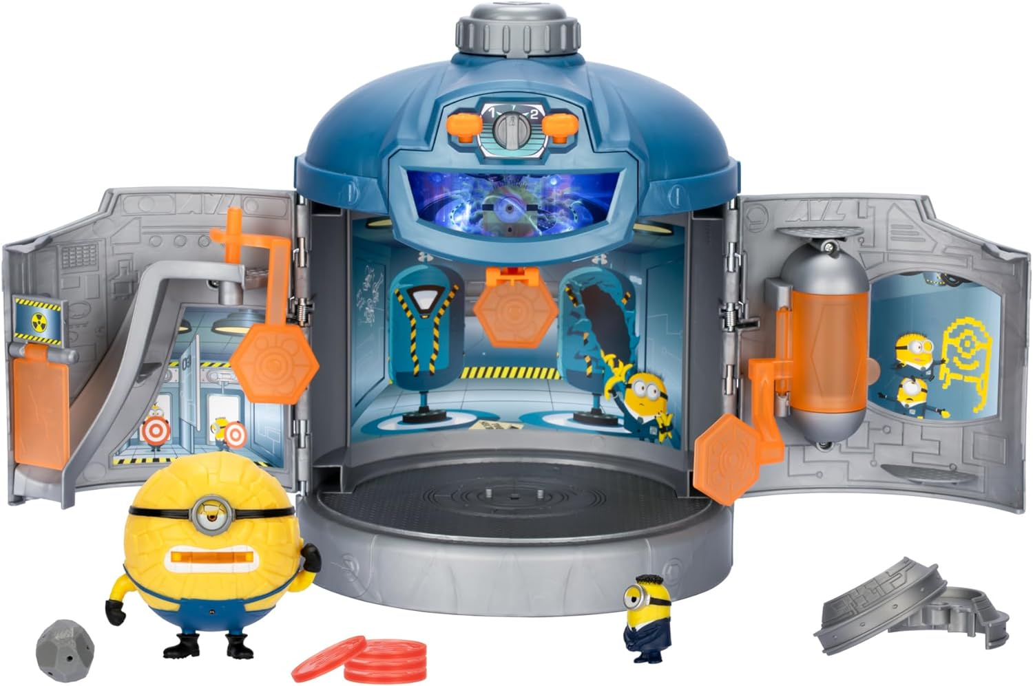 Despicable Me 4 Mega Minions Transformation Chamber | Transform AVL Jerry into Mega Minion Jerry | Chamber Opens Out to Transform into an AVL Training Center Playset image number 4