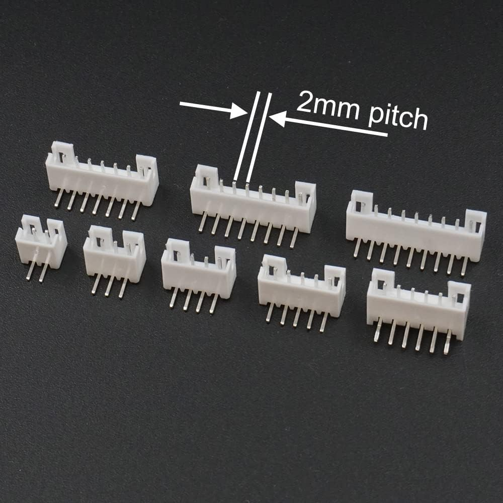 185PCS PH 2.0Mm Socket Kit Compatible with JST-PH 2.0Mm Pitch Connector Through-Hole Side Entry Type Right Angle Stemma image number 3