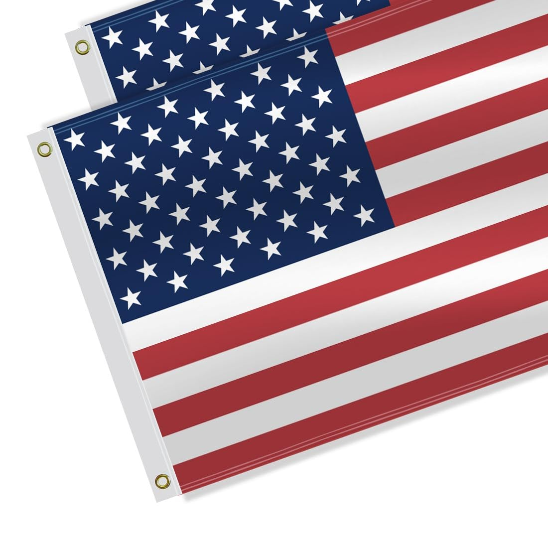 3&times;5 FT United States Flag,Large Americans National Decor,Usa US Double Side Digital Printed 75D Polyester Banner with Canvas Header Brass Grommet image number 1