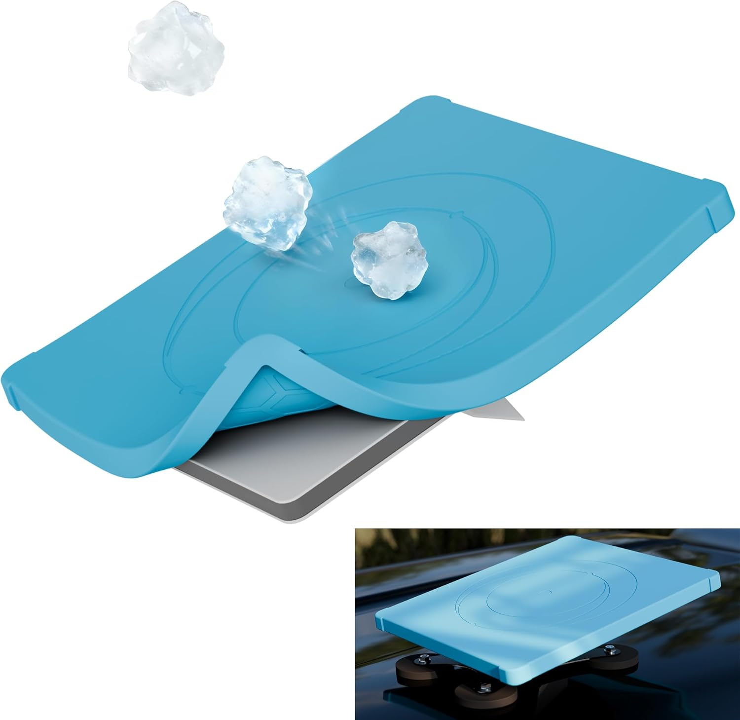 Starlink Mini Case Cover, Silicone Protector with Hook to Hang Starlink Mini on the Backpack for Non-Stop Signal Black