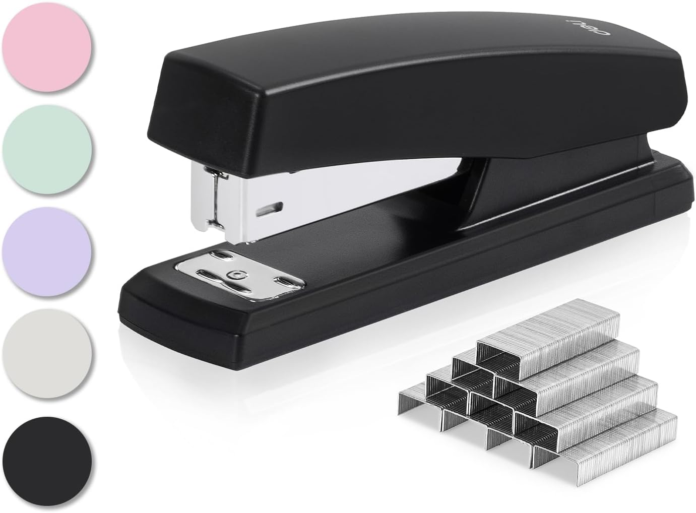 Deli Stapler Value Pack, Desktop Standard Staplers, 20 Sheet Capacity, Includes Staples & Staple Remover, Black