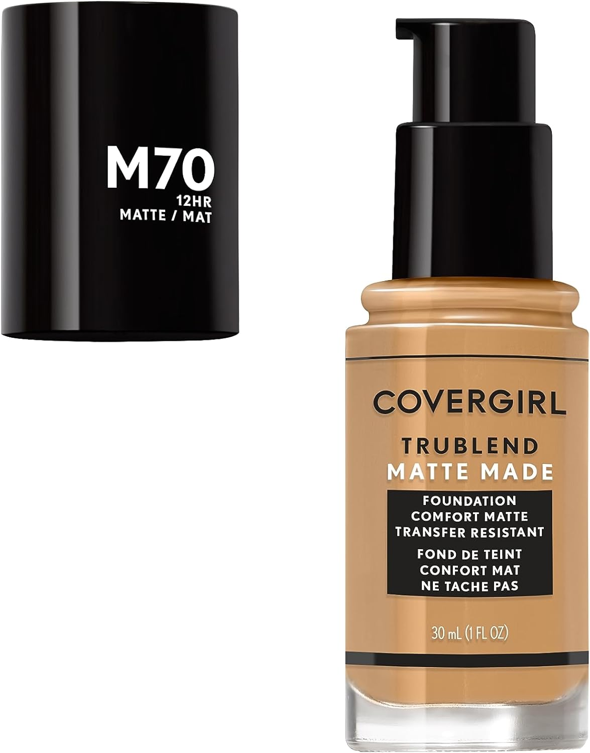 Covergirl Trublend Matte Made Liquid Foundation - M70 Sand Beige for Women 1 Oz Foundation image number 1