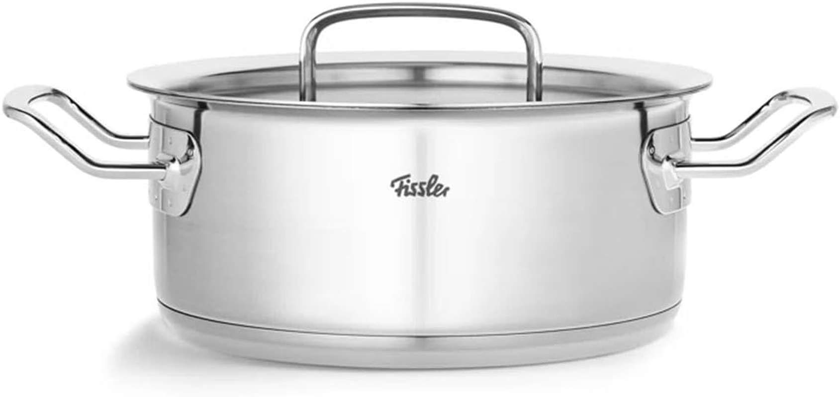 Fissler Original Profi Collection/Roasting Pot (Diameter 16 Cm, 1.4 Litres) Stainless Steel Cooking Pot, Roasting Dish with Metal Lid - Induction, Silver image number 1