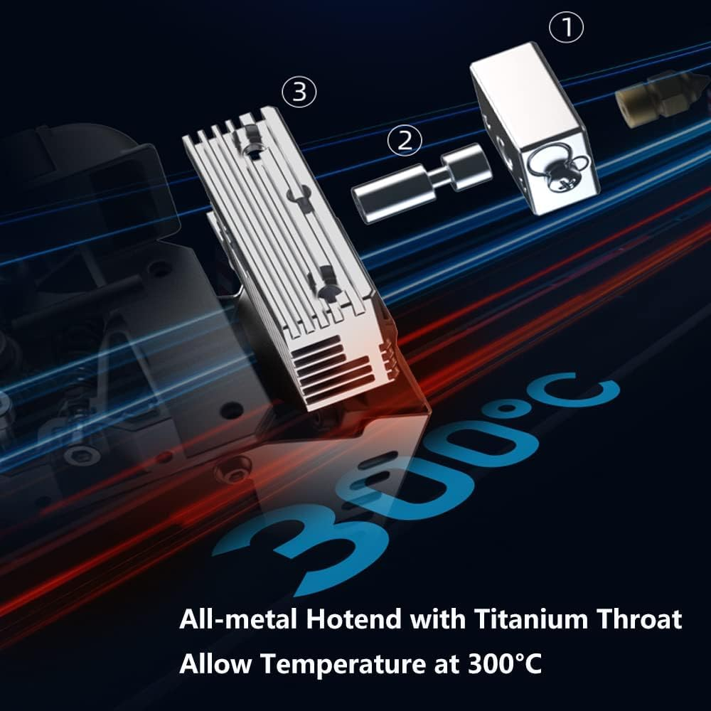 Sprite Direct Drive Extruder Pro Kit, All Metal Extruder Upgrade Kit for Ender 3/Ender 3 V2/Ender 3 Pro/Ender 3 Max 3D Printer,Dual Gear Dual Fan Design,Support BL Touch/Cr Touch image number 5