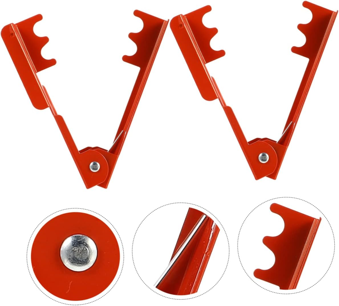 Yardenfun Rose Thorn Stripping Tool 2Pcs Iron Stem Cleaner for Roses Leaf Remover Spring Action Handle Sturdy Floral Thorn Remover Garden Pruner image number 3