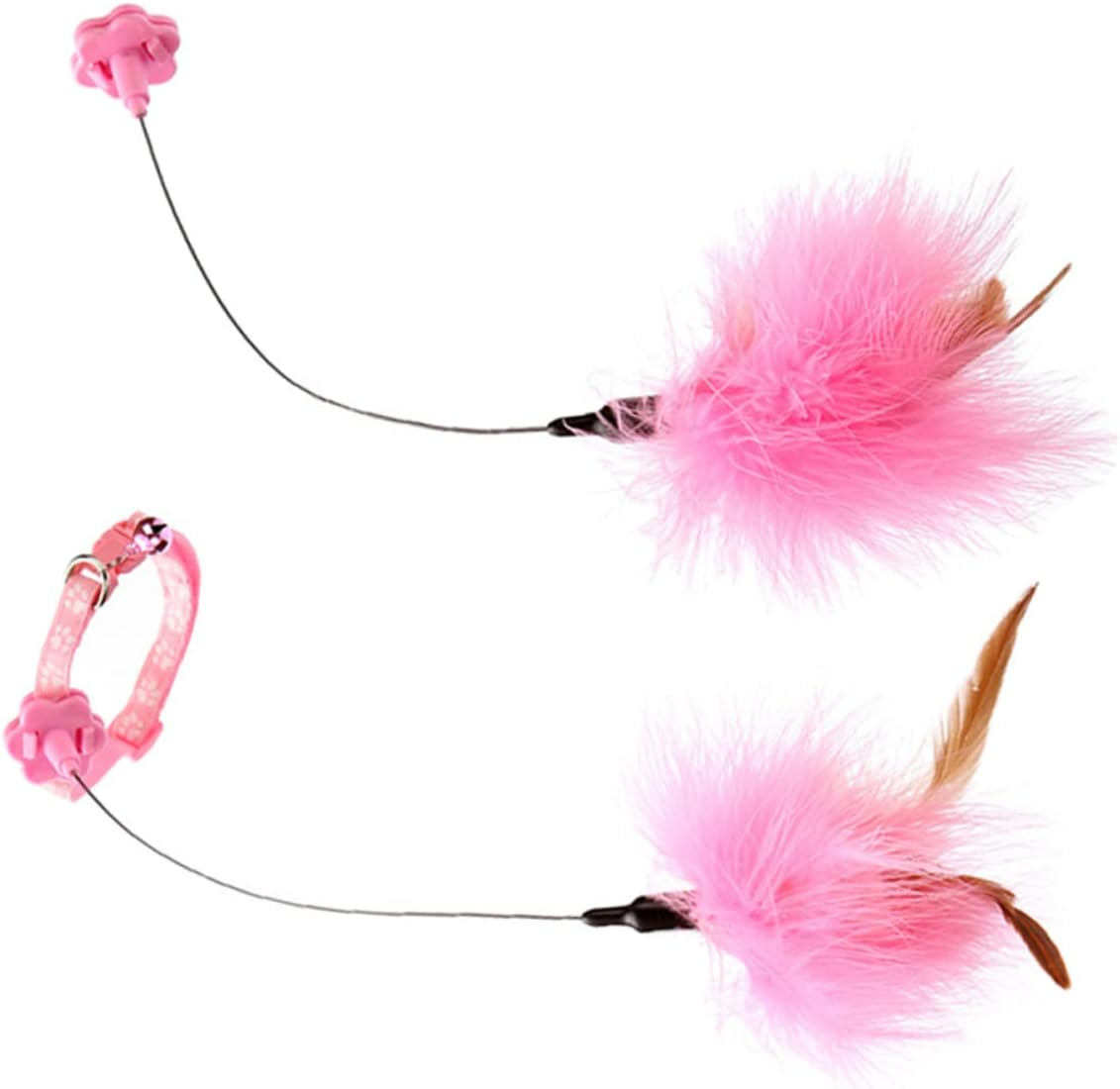 Cat Toys 2Pcs Collar Cat Teaser Catnip Cat Toys Pet Collar Kitten Collars Kitten Teething Toys Cat Chew Toys Cat Cat Toys Interactive Teasing Toys the Stick image number 4