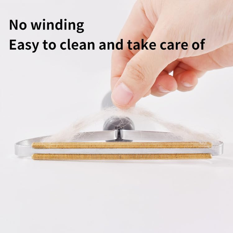 Pet Hair Remover, Dog Cat Hair Remover, Fur Removal Tool, Portable Carpet Scraper, Clothes Fuzz Rollers Hairball Shaver Brush for Carpets, Car Mat, Couch, Pet Bed, Furniture & Rug (Grey, One Size) image number 4