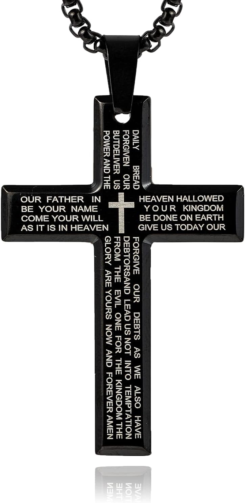 Car Mirror Hanging Accessories Bible Cross Pendant, Car Decor, Stainless Steel, Patriotic, Valentine'S Day image number 5