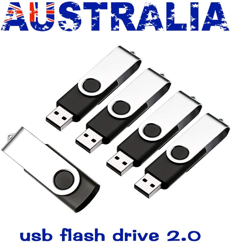 Lot/Bulk - (5 Pack) 1GB-64GB Black USB Flash Memory Stick Thumb Pen Drive U Disk Storage (5 Pack 2GB)