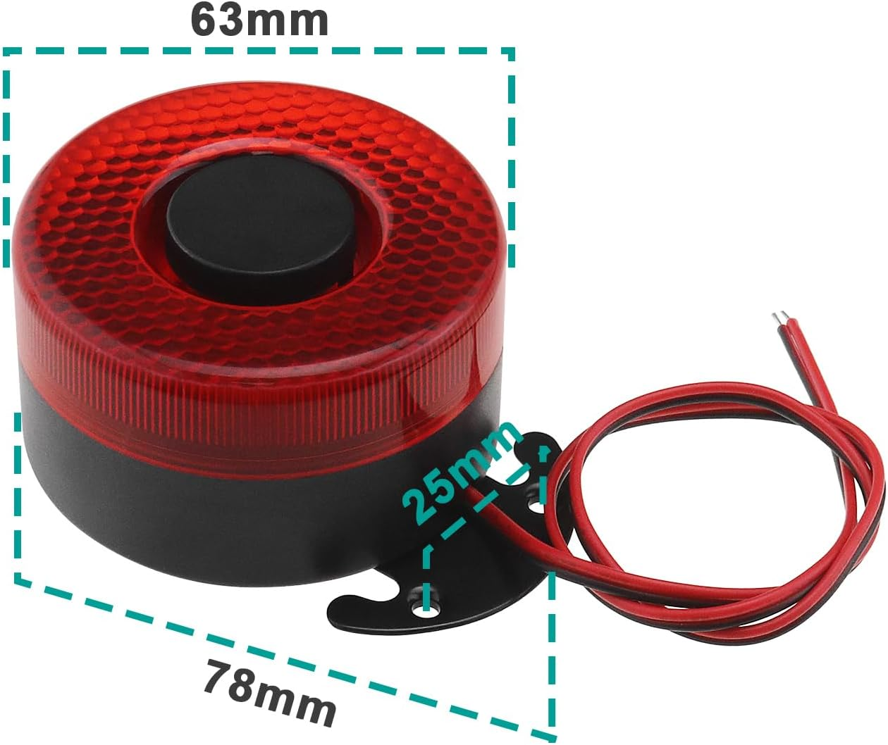 Emagtech Car Back-Up Alarm 12-24V 105Db Warning Reversing Alarm Universal Reverse Beeper Reversing Horn Warning for Truck Car Vehicle image number 6