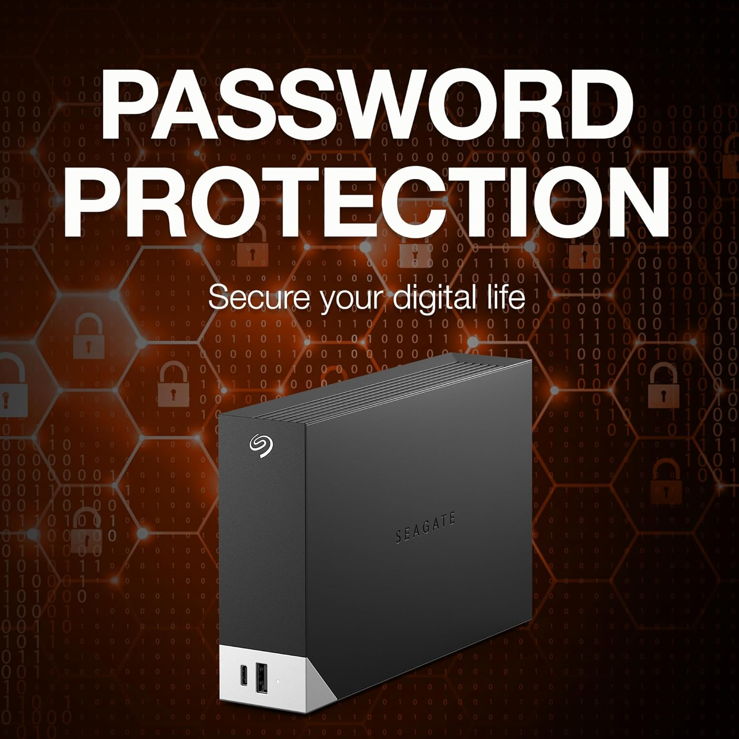 Seagate One Touch Hub 20TB External Hard Drive Desktop HDD &ndash; USB-C and USB 3.0 Port, for Computer Desktop Workstation PC Laptop Mac, 4 Months Adobe Creative Cloud Photography Plan (STLC20000400) image number 4