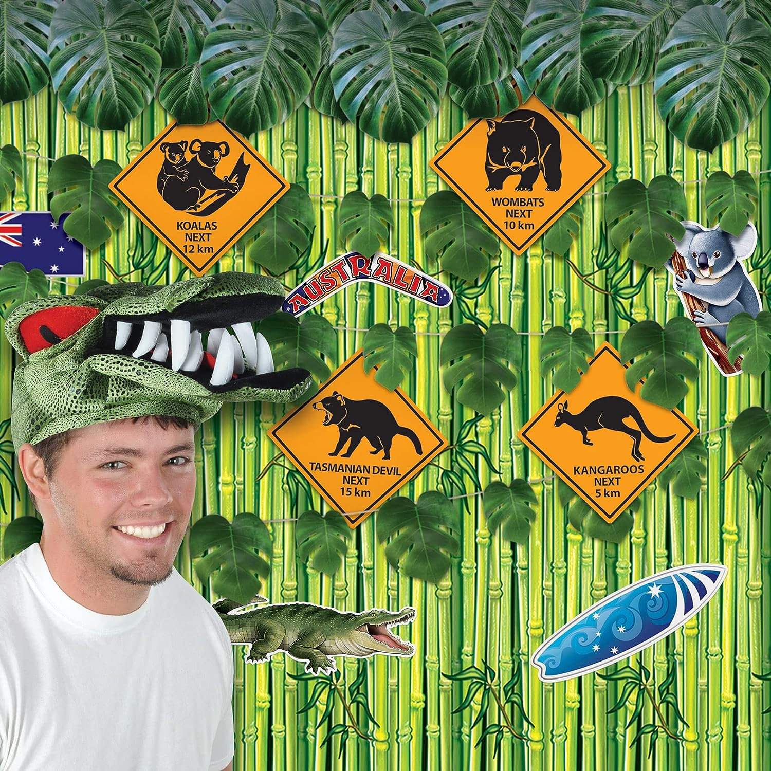 Beistle Outback Road Sign Cutouts 8 Piece, 17", Multicolor image number 3