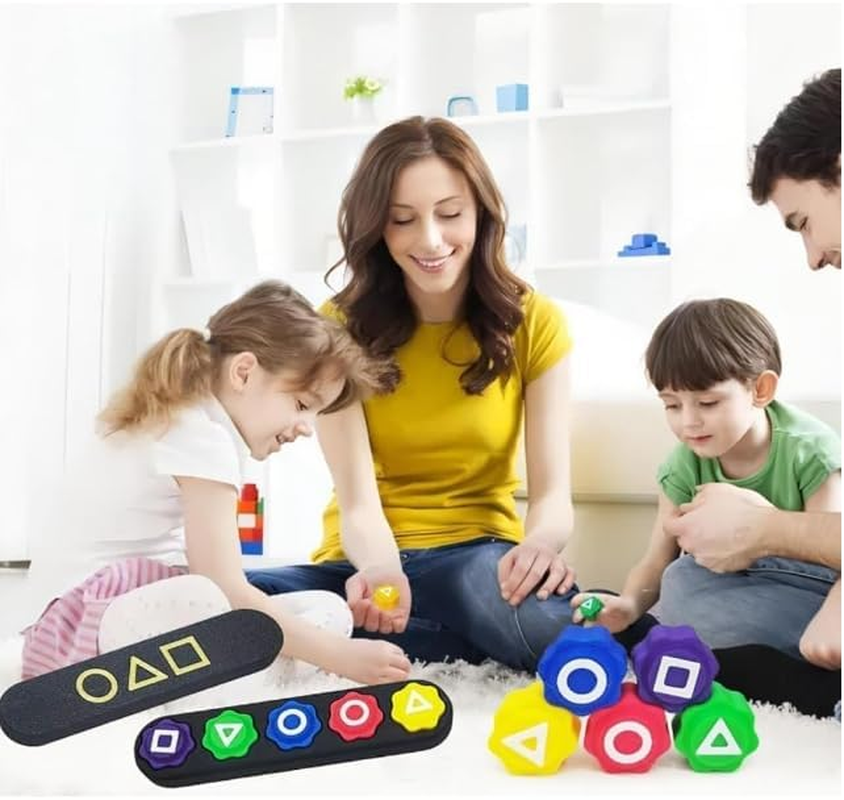 2PCS Korean Traditional Dice Game Set, Gonggi Jack Stone Pebbles Set, Traditional Stones Game with Box, Hand Eye Coordination Training Toy, Stone Catching Game Toy image number 3