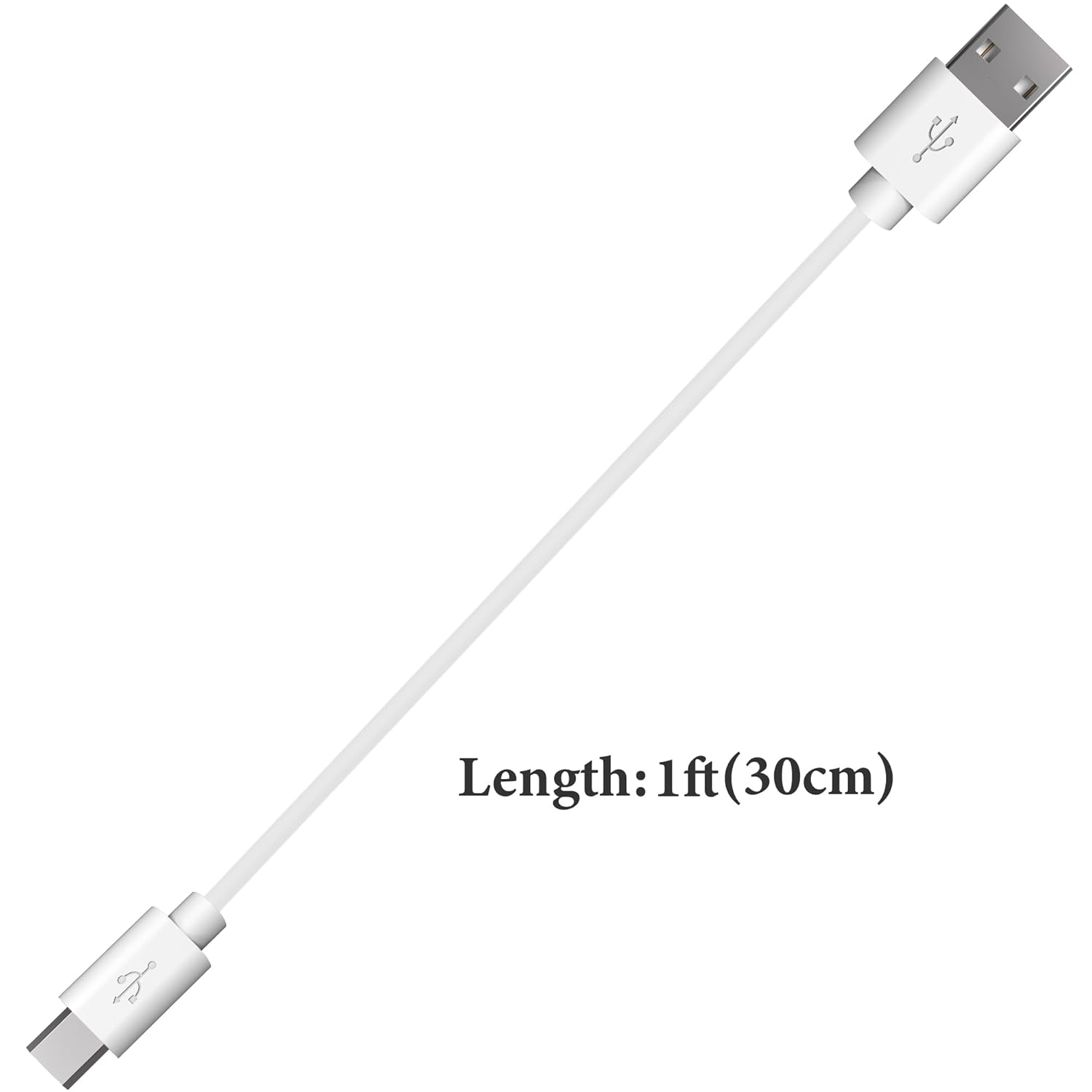 Geekria USB Headphones Short Charger Cable Compatible with Beats Studio 3/2/1, Solo3 Solo2, Micro-Usb Replacement Power Charging Cord (1 Ft / 30 Cm 2 Pack) image number 3