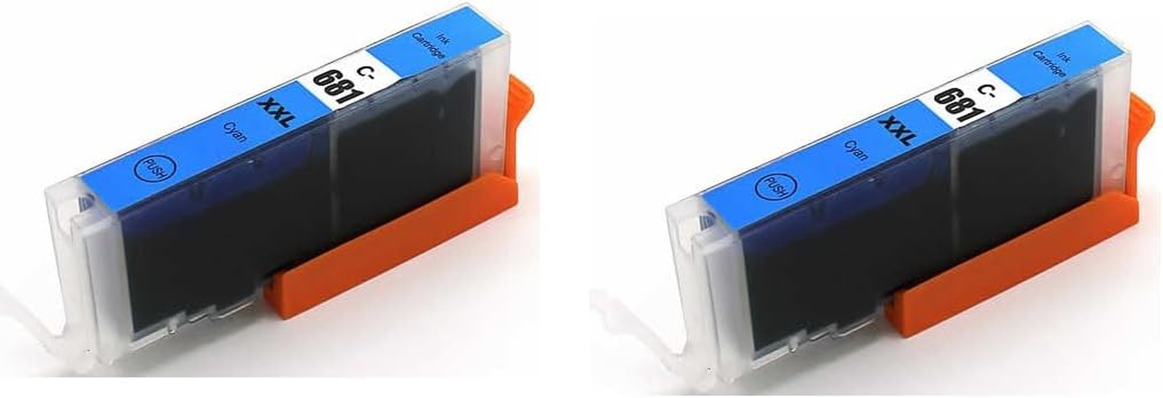 2 X Generic 681XXL Cyan Compatible with Canon CLI681XXL & CLI-681XL for PIXMA TS6160 TS8160 TS9160 TS6260 TS9560 TS9565 TS7060 TS6360 TS8360 R8660 TR7660 TR8660A TR7560 TR8560