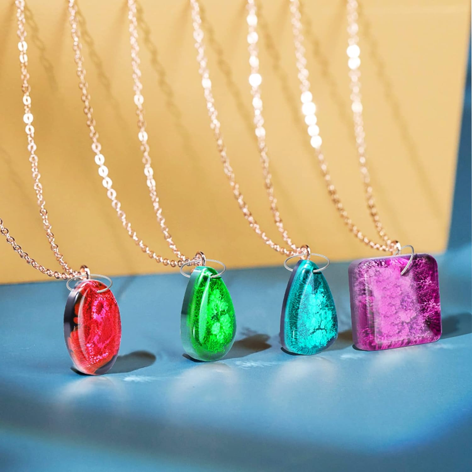 BABORUI Resin Molds Jewelry, 38 Cavities Pendant Silicone Molds for Epoxy with 40Pcs Jump Rings, DIY Resin Casting for Pendant, Earrings, Necklace, Keychains - Halloween Earring Molds image number 6