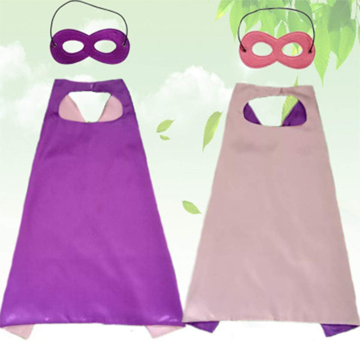 Hero Capes and Mask for Kids Role Playing Halloween Costumes Birthday Party Dress Up