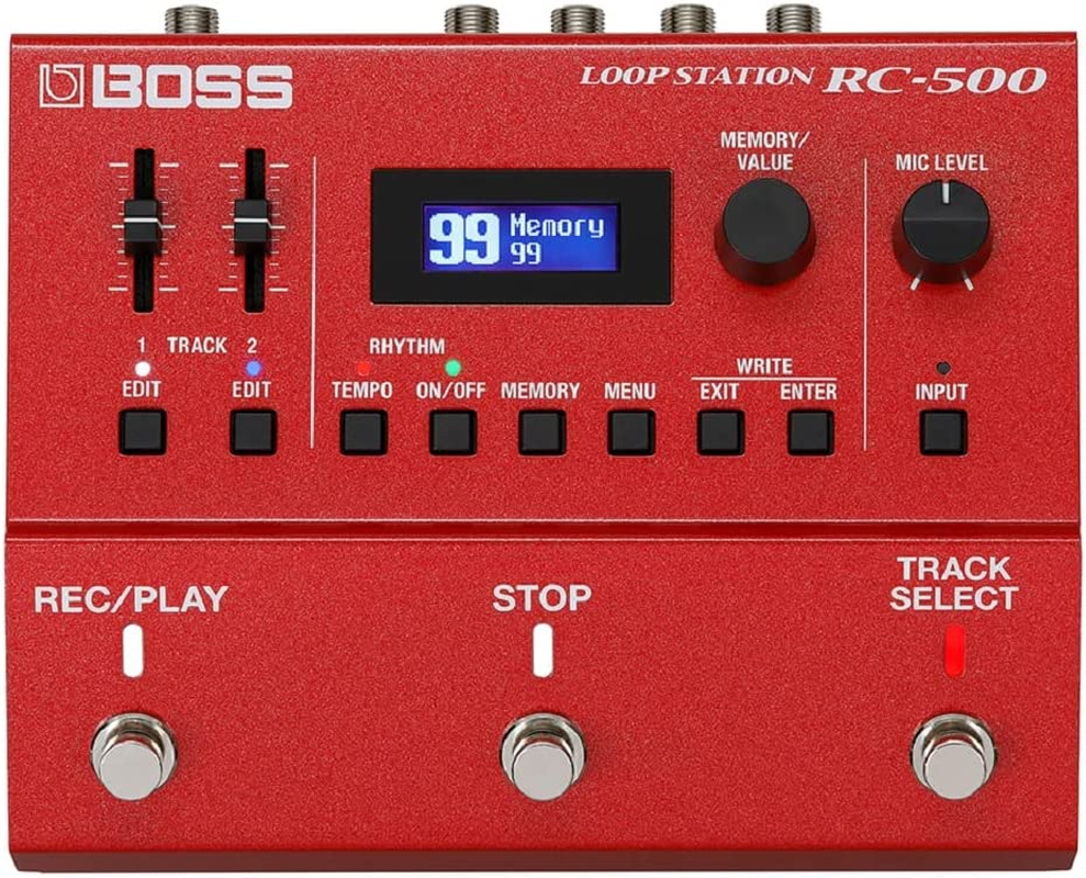 BOSS RC-500 Dual-Track Loop Station &ndash; Advanced Two-Track Looper with Premium Sound Quality, Loop FX, 99 Phrase Memories, 57 Rhythms, and MIDI Control Support. image number 1