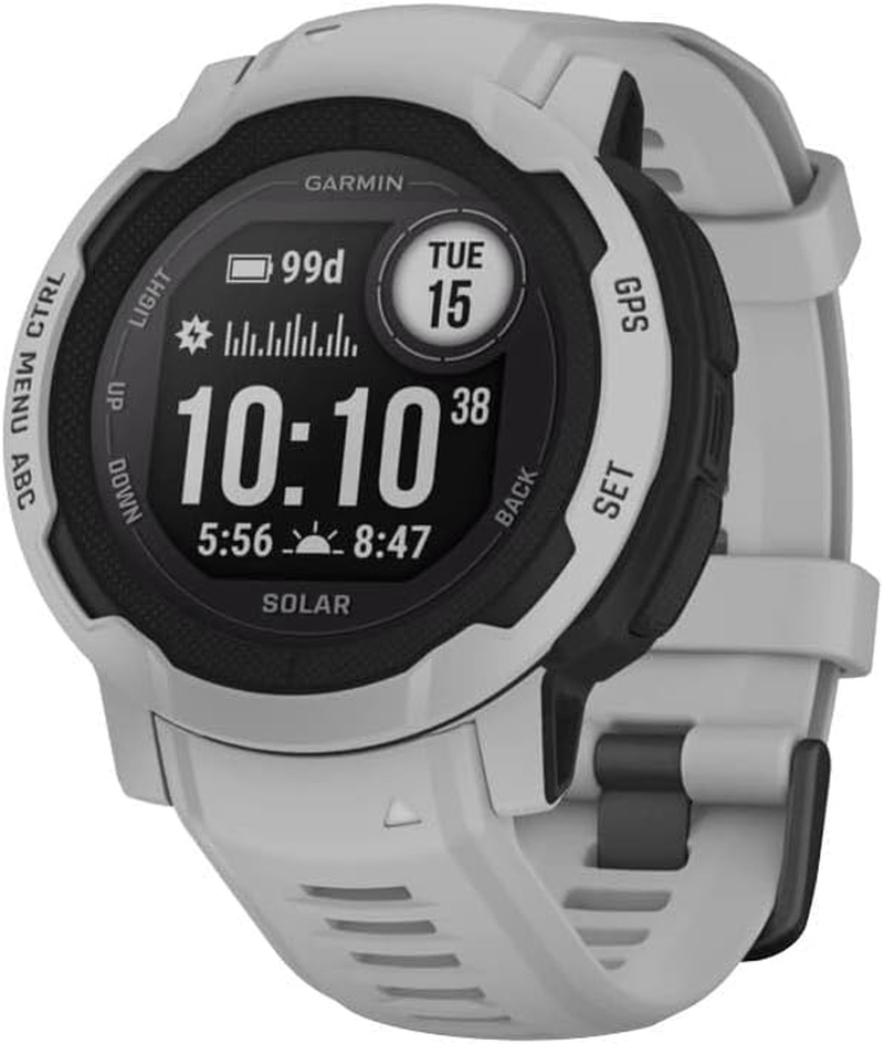 Garmin Instinct&reg; 2 Solar, Mist Gray, Rugged GPS Smartwatch