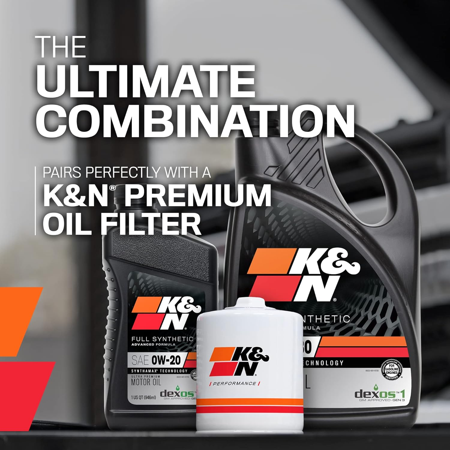 K&N 104100 0W-20 Synthetic Motor Oil 4.73 Litre image number 3