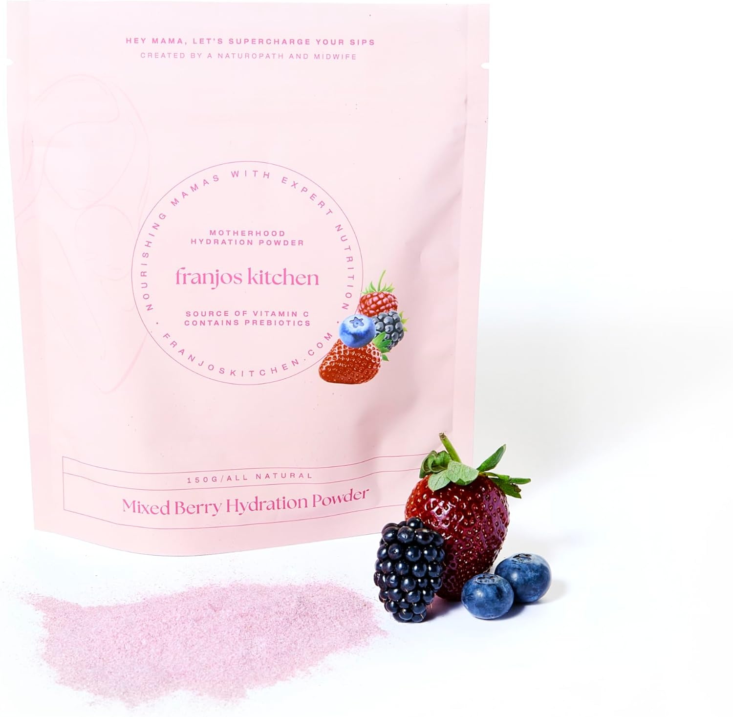 Franjos Kitchen Hydration Powder Berry 150G image number 5