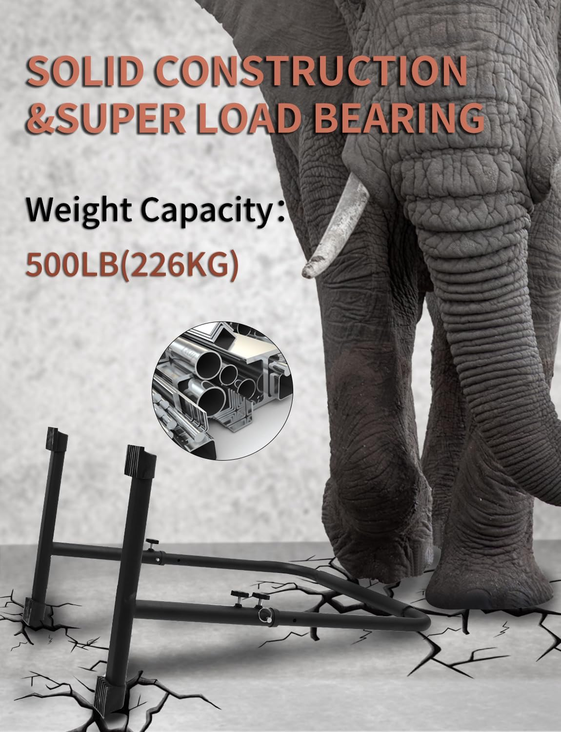 Fitarc Dip Bar, Adjustable Dip Stand Station with Safety Connector for Full Body Strength Training. Adjustable Height from 30&rdquo; &ndash; 39&rdquo;, Pull-Ups, Push Ups. image number 5