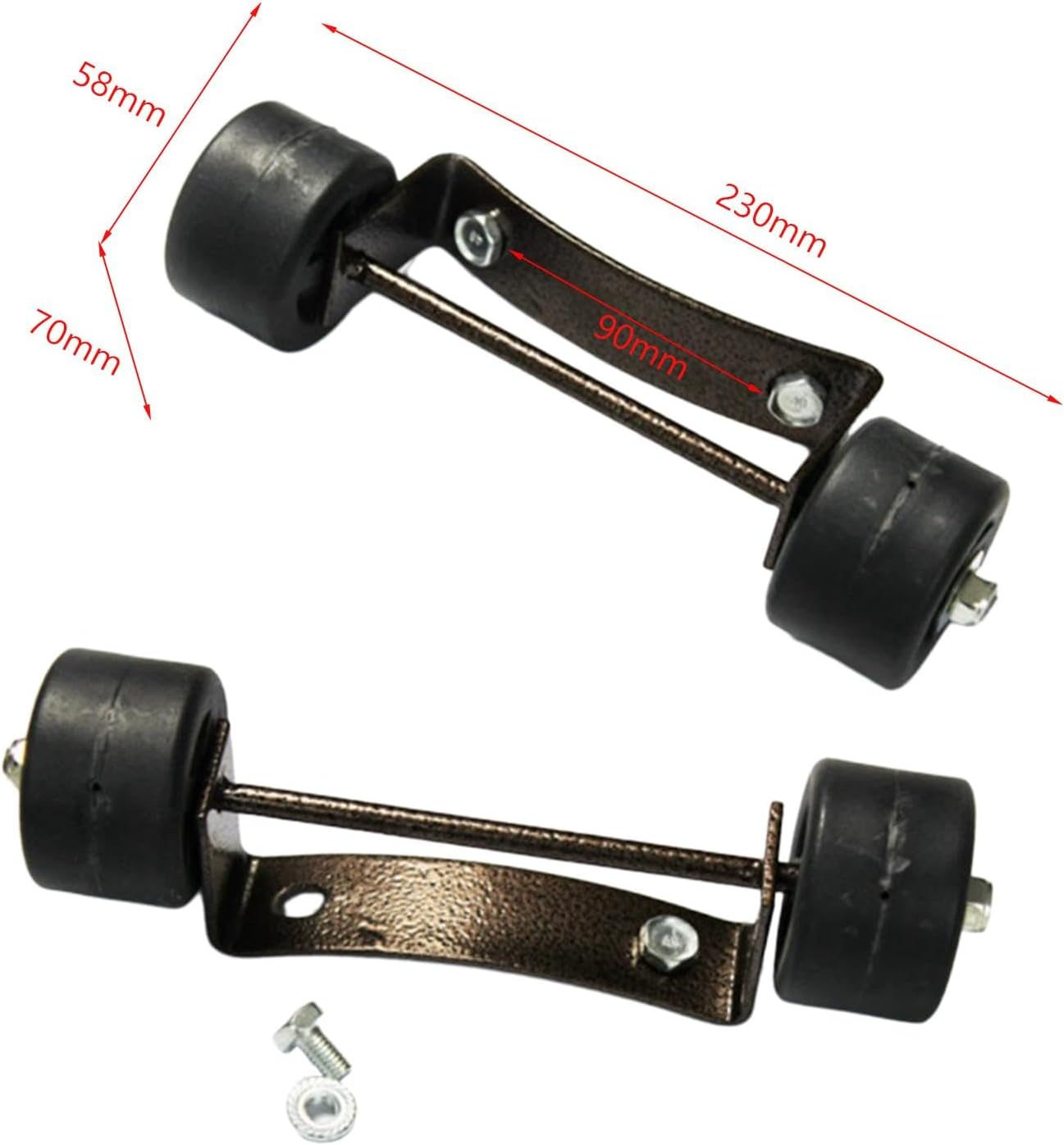 Fenteer Patio Heater Wheel Kit, Gas Patio Heater Replaces, Easy to Move/Install, Premium, Universal Movable Wheel for Patio Heaters image number 1