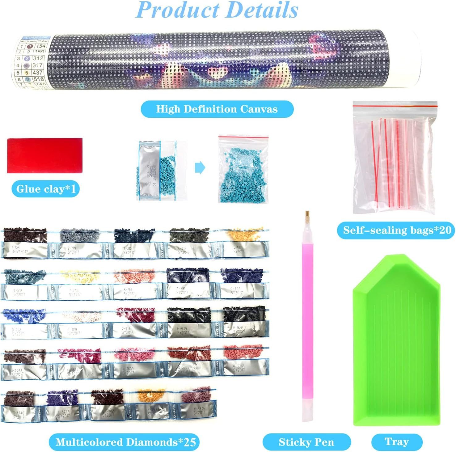 Full Drill Diamond Art Kits for Adults, 5D Diamond Painting Kits for Beginners, Gem Painting for Home Wall Decor, Canvas 40 X 30Cm. - Dp034 image number 6