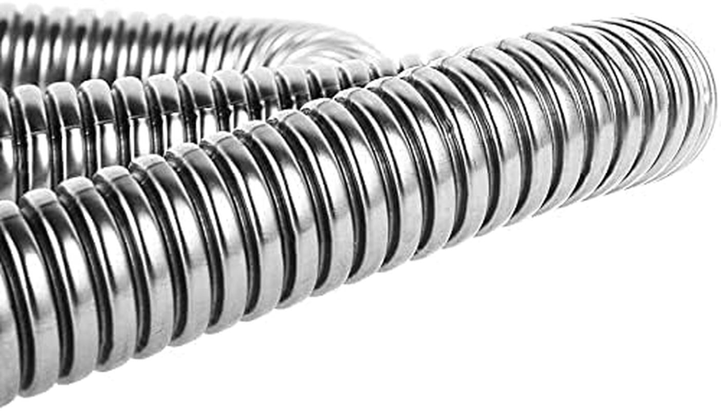 Exhaust Pipe Flex Kit, Steel Exhaust Clamps Bracket Gas Vent Hose Portable Pipe Silence for Air Diesels Car Heater Kit (47 Inch (120Cm)) (120Cm) image number 5