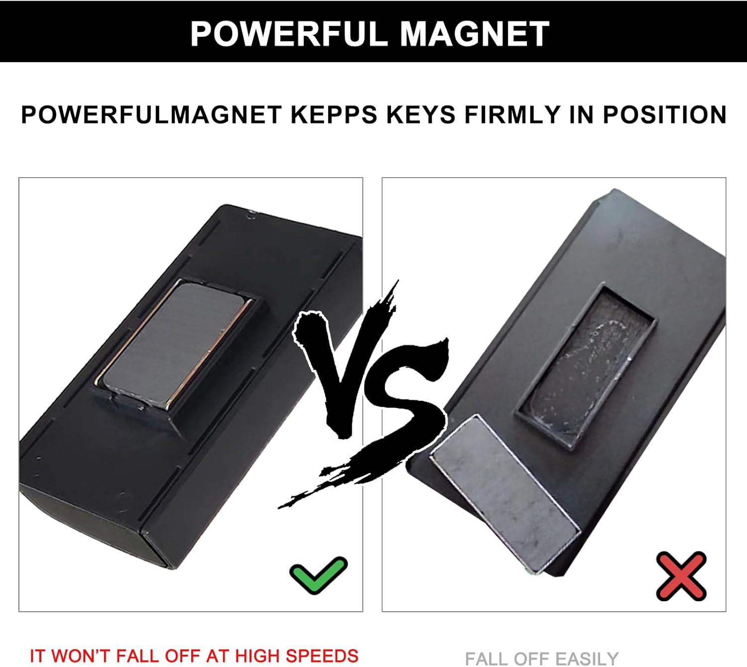 Magnetic Key Box Hide a Key outside Strong Magnet Spare Key Hider Secret Key Holder under Car for Car Home Garage Office Safe Emergency Key Case image number 3