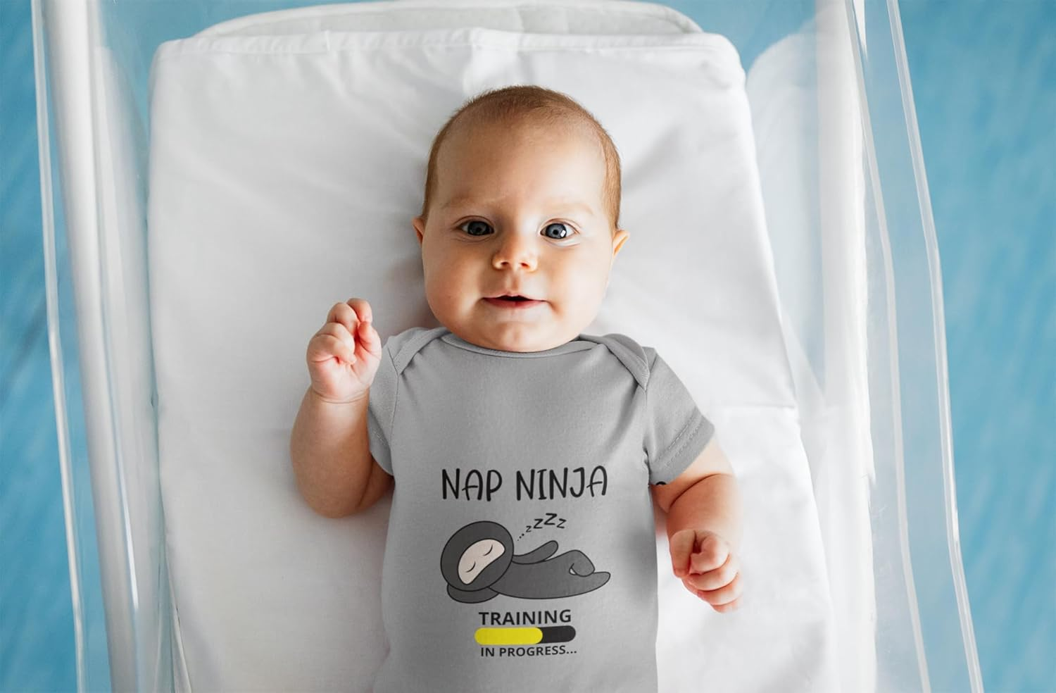 Infant Short Sleeve Baby Bodysuit for Sensitive Skin | Eczema-Friendly Newborn Clothing for Boys or Girls image number 5