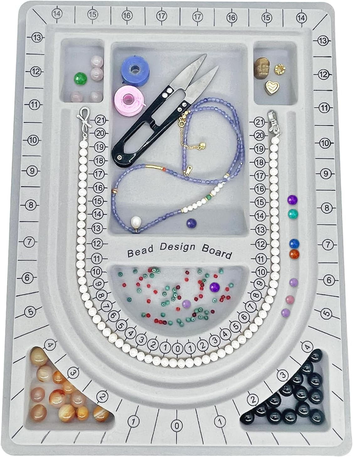 Bead Plate, Measuring Plate, Jewelry Design Tray, Suitable for Necklace, Jewelry Production, Measurement, DIY Production image number 6