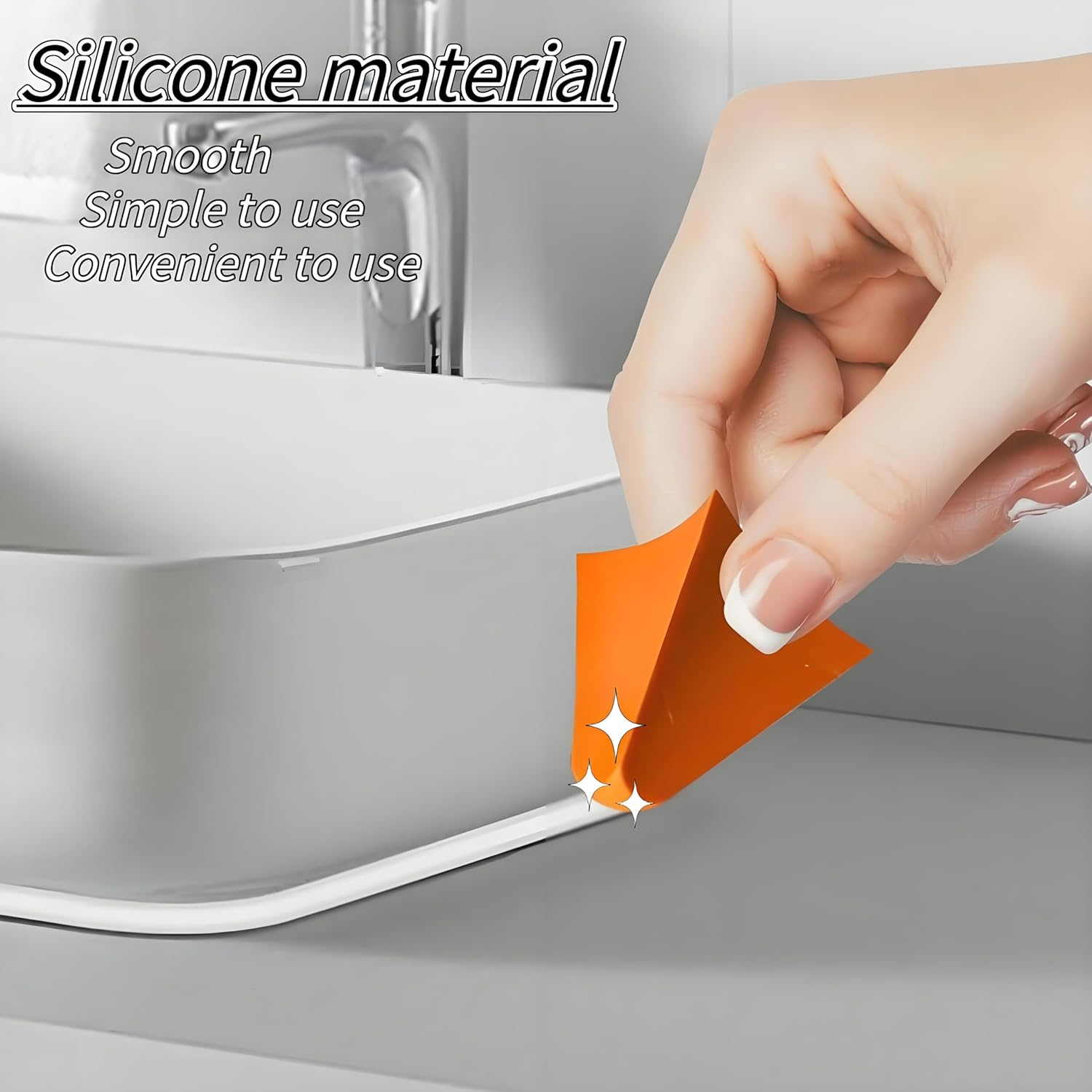 Silicone Seam Tool & Glue Scraper Set - Superior Seam Tools for Kitchen & Bathroom. Seamless Fit, Durable & Reusable. Integrated for Caulking and Degumming