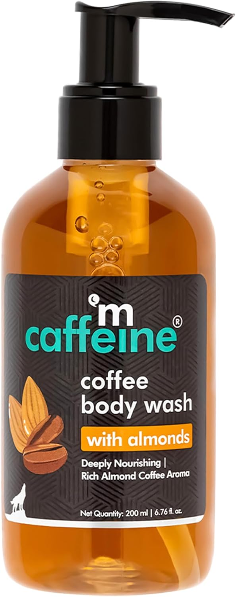 Mcaffeine Coffee Body Wash with Almonds for Nourished Skin | Nutty Almond Aroma | Vitamin E Rich Body Cleanser for Soft & Supple Skin | Sulphate Free Shower Gel for Men & Women - 200 Ml image number 1