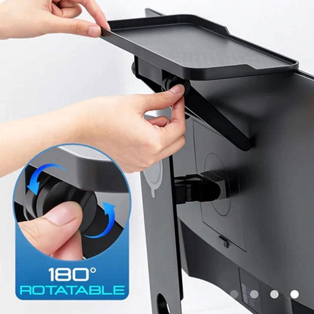 Bodur Top TV Monitor Shelf - Multifunctional Headboard Cable Box Holder , Ideal for behind Computer, DVD Player and Television Screen Stand Mount with Shelves & Shield Pro Attachment image number 4