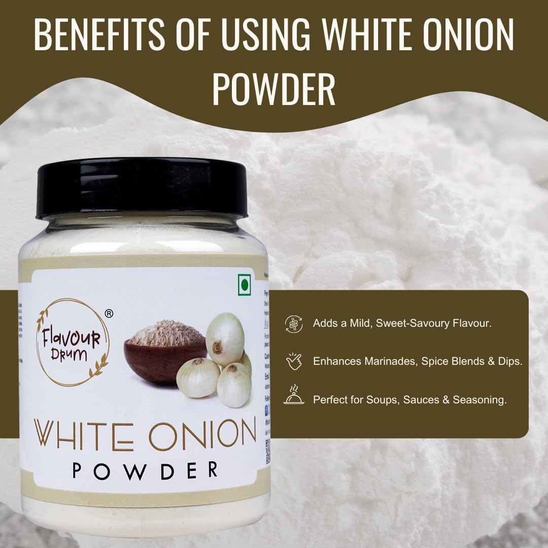 Flavour Drum White Onion Powder, 200 G image number 5