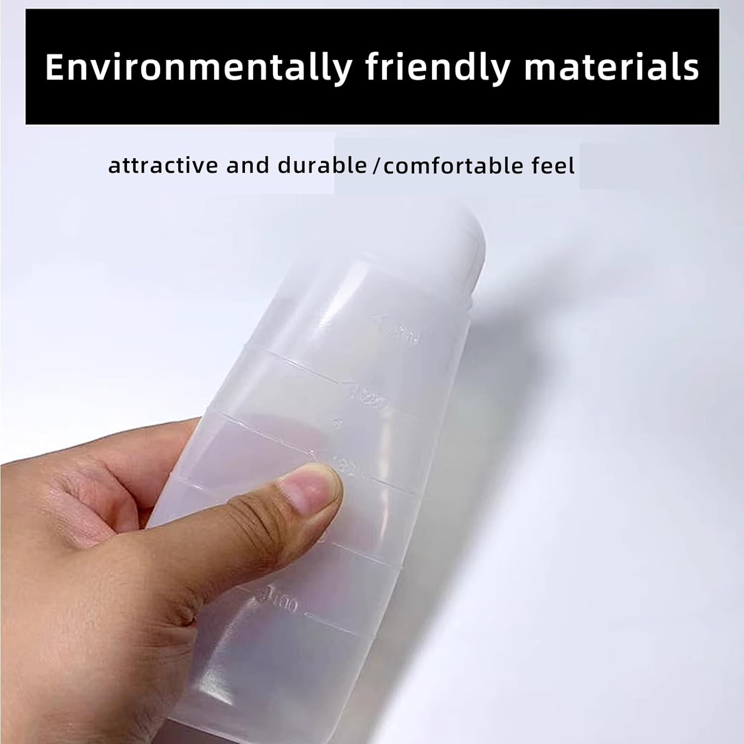 2Pcs Hair Bottle,Dye Empty Squeeze Bottle,Hair Dye Bottle with Tip Clear Squeeze Bottle,Hair Oil Bottle Applicator Tool for Travel (White, M,L) image number 4