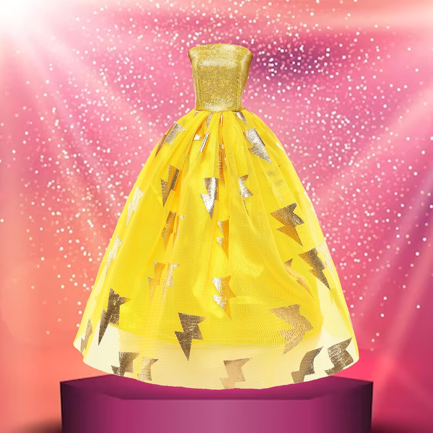 Barwa 44 Accessories for 11.5 Inch Girl Dolls: 3 Fashion Dresses + 3 Long Dresses + 3 Mini Dresses + 3 Tops + 3 Pants + 2 Swimsuits + 27 Accessories (Doll NOT Included) image number 3