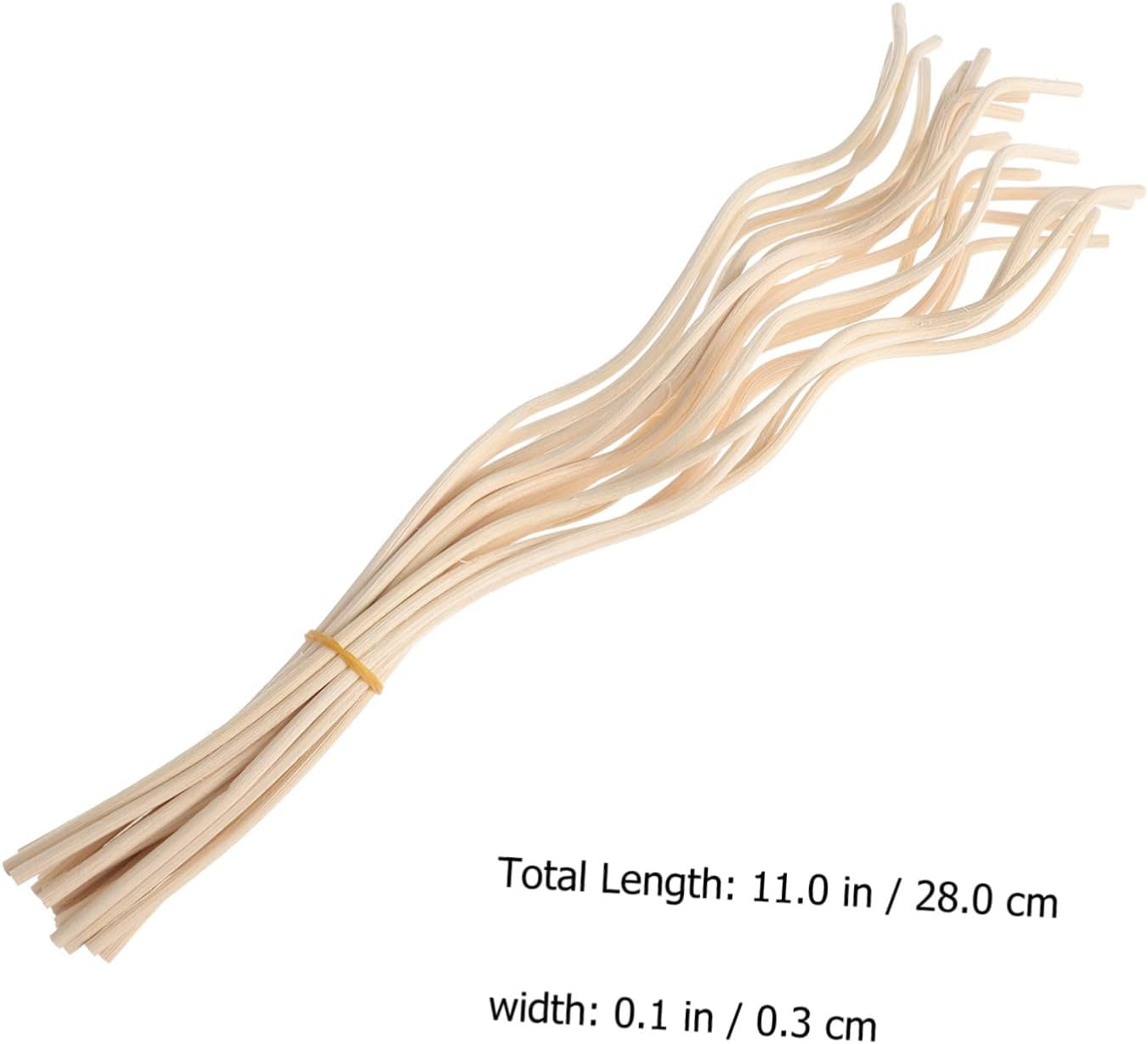 STOBAZA 80Pcs Diffuser Sticks Wave Shaped Refill Rattan Diffuser Sticks Replacement for Aroma and Fragrance Oil for Bottles Aromatherapy image number 1