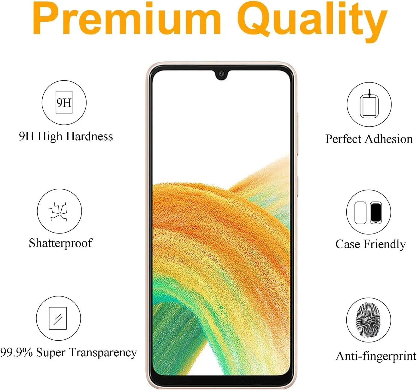 [3-Pack] T Tersely Tempered Glass Screen Protector for OPPO A78 5G, Case Friendly, Ultra-Clear, Shatterproof, Anti-Scratch Film for Enhanced Protection image number 5