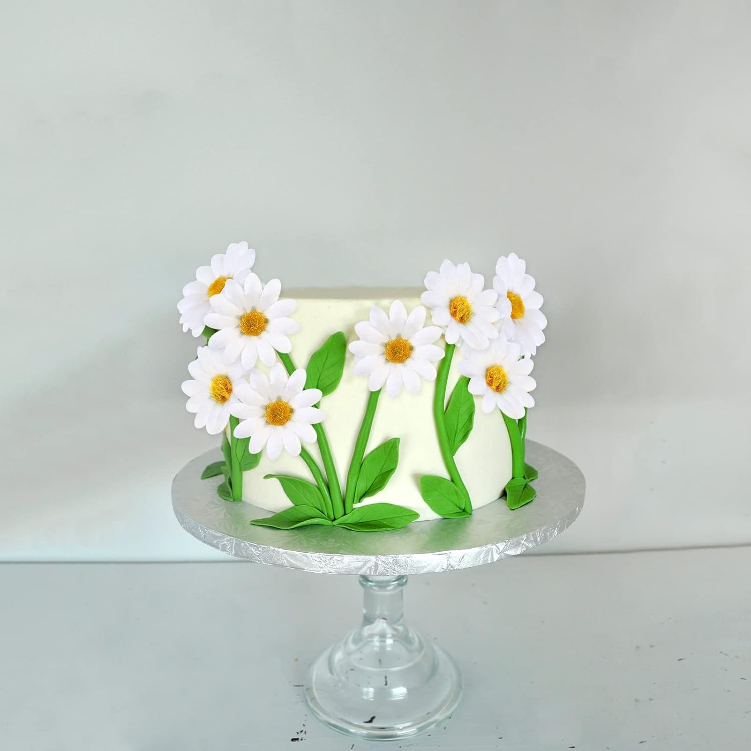 20PCS Daisy Cupcake Toppers Daisy Flower Cupcake Picks Flower Theme Spring Birthday Wedding Bridal Baby Shower Birthday Party Decoration Supplies White image number 5