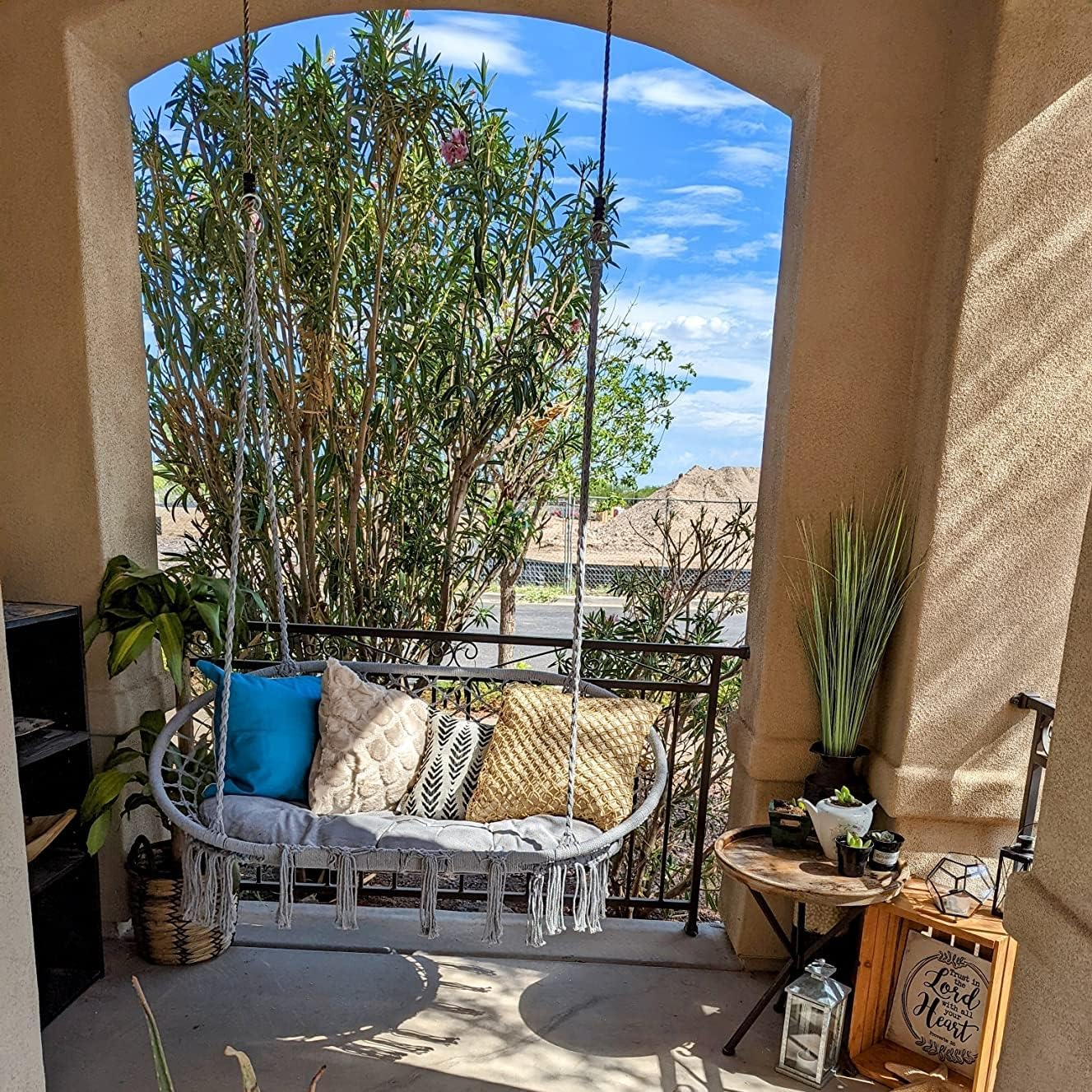 2Pcs Tree Swing Hanging Ropes Indoor Outdoor Hammock Swinging Chair Straps Hanging Kit for Adjustment or Extension - 60 Inch & Holds to 650Lbs image number 5